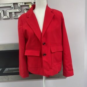 ♡red Chicos blazer suit size 8 (med)